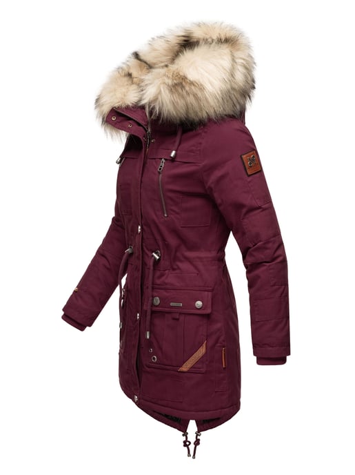 Navahoo Premium Dames Winterjas Honigfee – Warme Parka met Afneembare Kunstbontkraag - Image 3