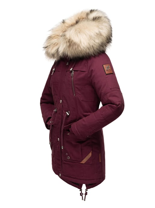 Navahoo Premium Dames Winterjas Honigfee – Warme Parka met Afneembare Kunstbontkraag - Image 4