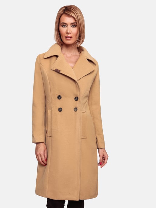 Navahoo Dames Trenchcoat Wooly – Premium Wintermantel met Elegante Pasvorm - Image 2