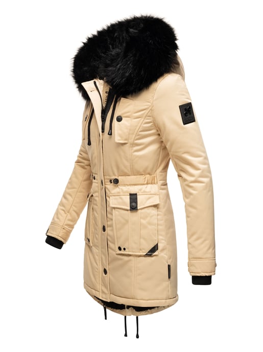 Navahoo Dames Winterjas Luluna-Princess – Warm, Stijlvol & Met Teddyvoering en Kunstbontkraag - Image 3