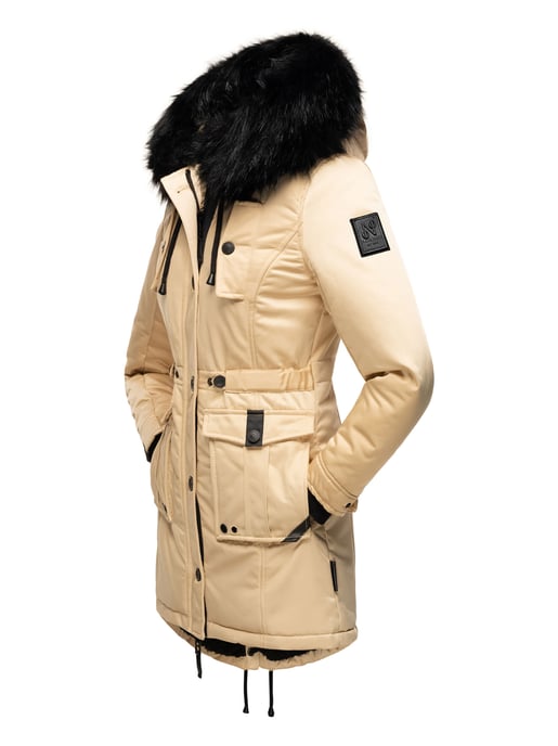 Navahoo Dames Winterjas Luluna-Princess – Warm, Stijlvol & Met Teddyvoering en Kunstbontkraag - Image 5