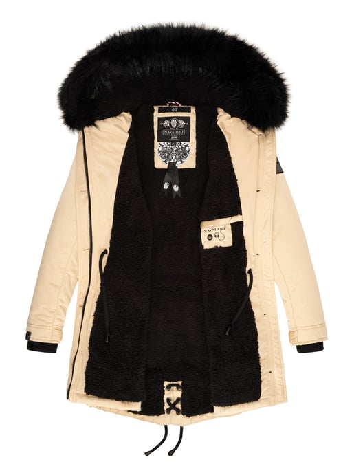 Navahoo Dames Winterjas Luluna-Princess – Warm, Stijlvol & Met Teddyvoering en Kunstbontkraag - Image 6
