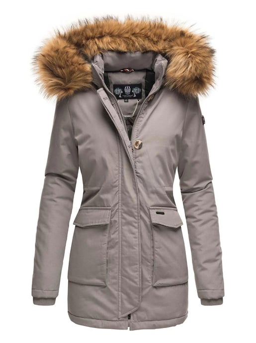 Navahoo Dames Winterjas Schneeengel Princess – Klassiek, Warm & Met Afneembare Kunstbontkraag - Image 1