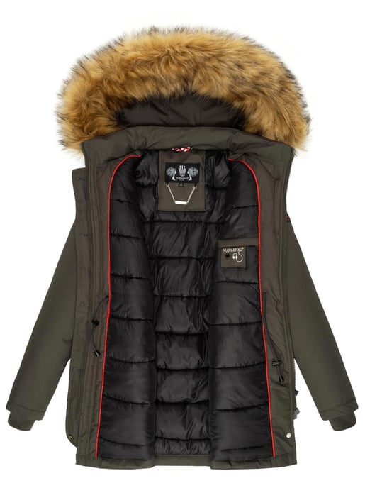 Navahoo Dames Winterjas Schneeengel Princess – Klassiek, Warm & Met Afneembare Kunstbontkraag - Image 5