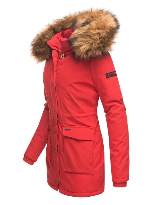 Navahoo Dames Winterjas Schneeengel Princess – Klassiek, Warm & Met Afneembare Kunstbontkraag - Image 2