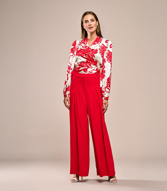 Carly Print Blouse Rood / Wit - Image 6