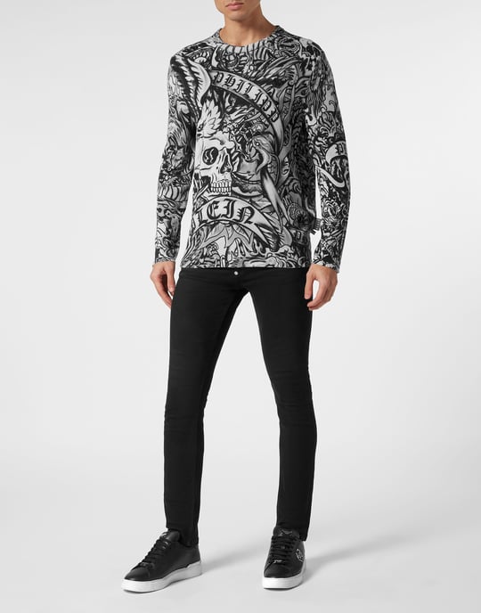 Pullover Ronde Hals Tattoo - Image 3