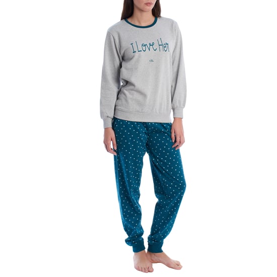 Winterpyjama KLP2 van pluche katoen voor dames - Image 3