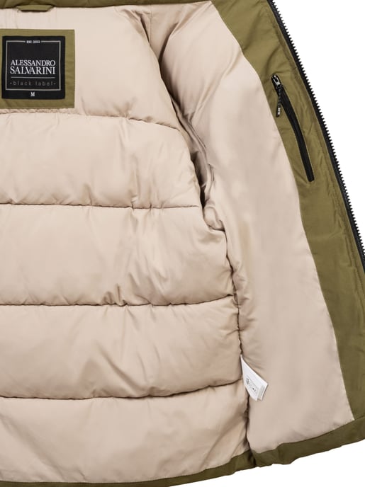 Alessandro Salvarini heren gewatteerde winterjas AS-334 met gevoerde capuchon - Image 6