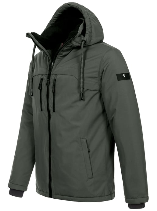 Alessandro Salvarini heren winterjas AS-332 met teddyvoering en capuchon - Image 3