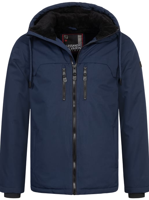 Alessandro Salvarini heren winterjas AS-332 met teddyvoering en capuchon - Image 1