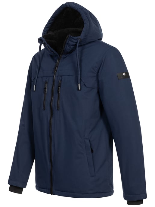 Alessandro Salvarini heren winterjas AS-332 met teddyvoering en capuchon - Image 3