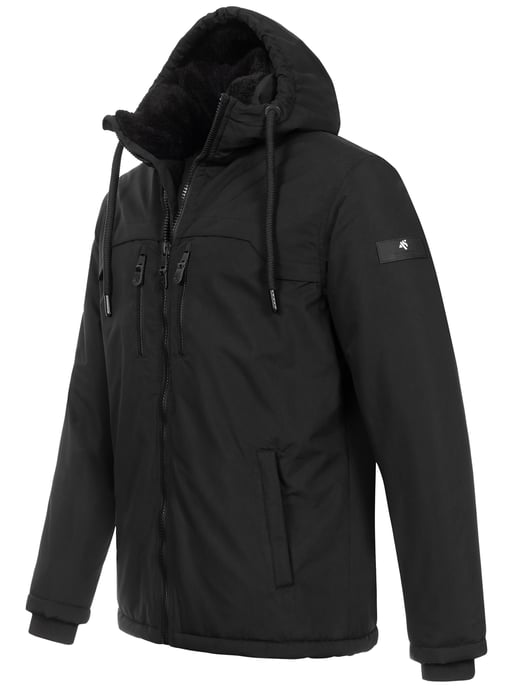 Alessandro Salvarini heren winterjas AS-332 met teddyvoering en capuchon - Image 3