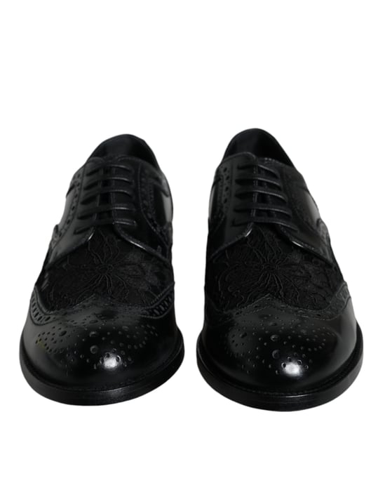 Heren Bloemen Brogue Wingtip Oxfords - Image 2