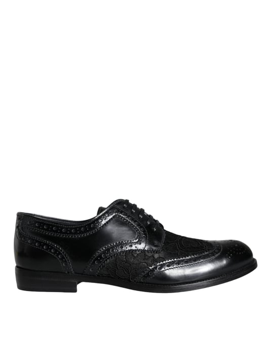 Heren Bloemen Brogue Wingtip Oxfords - Image 5