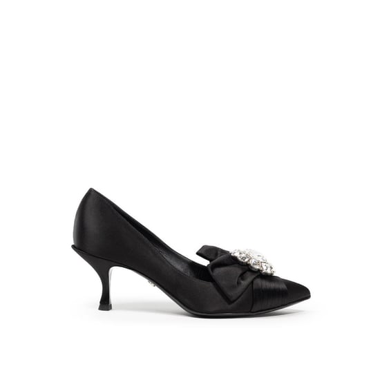Bogen Pumps Zwart Satijn Cr1176aw428 - Image 1