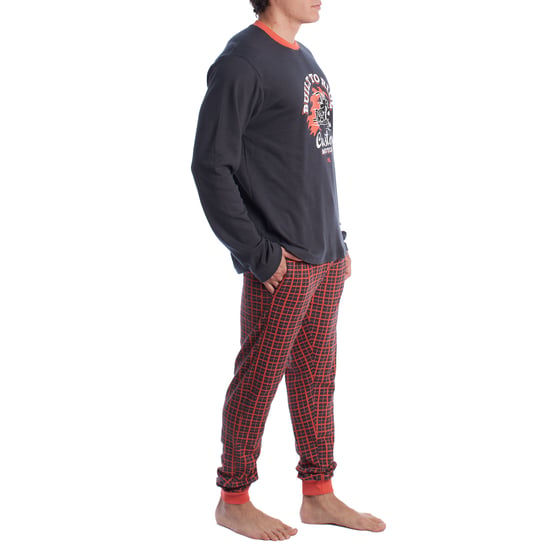 Katoenen herenpyjama met lange mouwen KLP4 - Image 3