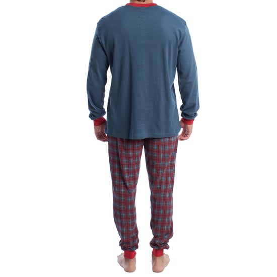 Katoenen herenpyjama met lange mouwen KLP4 - Image 4
