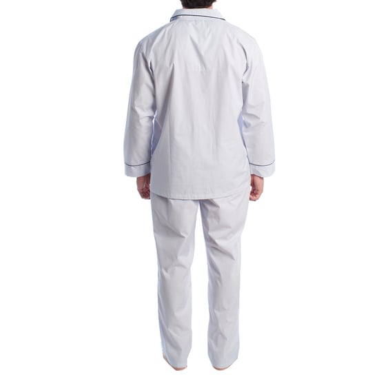Herenpyjama in popeline met lange mouwen KL30233 - Image 4