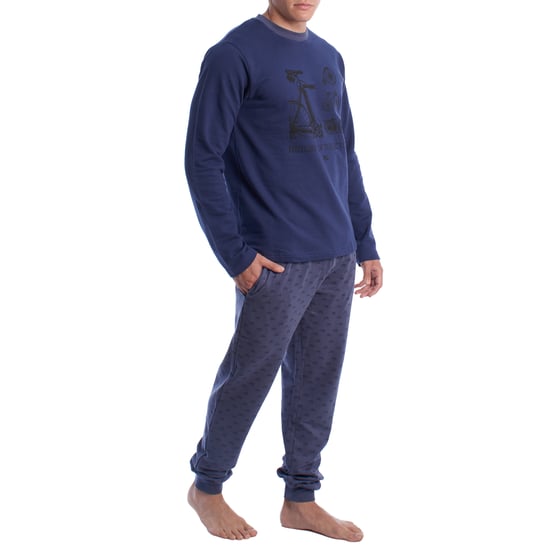 Heren winterpyjama van pluche katoen KLP6 - Image 3