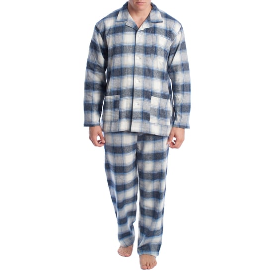 Katoenen herenpyjama met lange mouwen KLP7 - Image 1