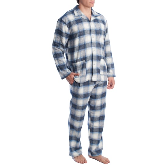 Katoenen herenpyjama met lange mouwen KLP7 - Image 3