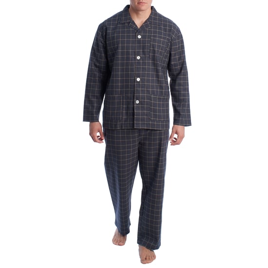 Katoenen herenpyjama met lange mouwen KLP7 - Image 1