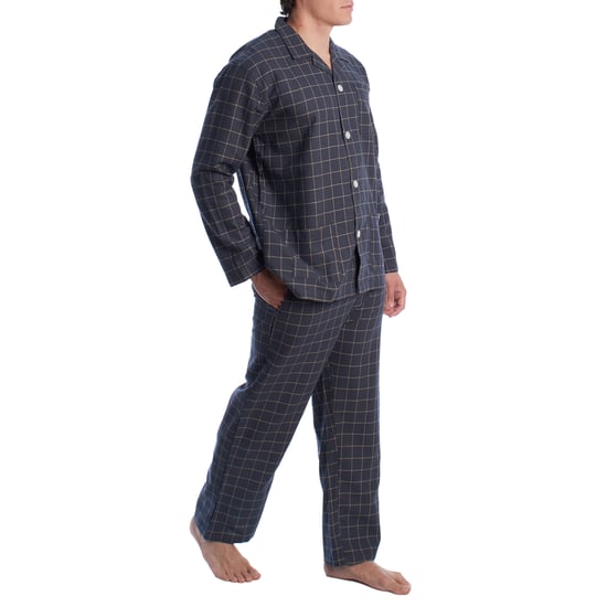 Katoenen herenpyjama met lange mouwen KLP7 - Image 3