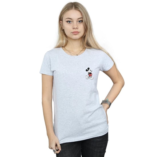 Disney Dames/Dames Mickey Mouse Kickin Retro Borst Katoenen T-Shirt (Sportgrijs) - Image 2