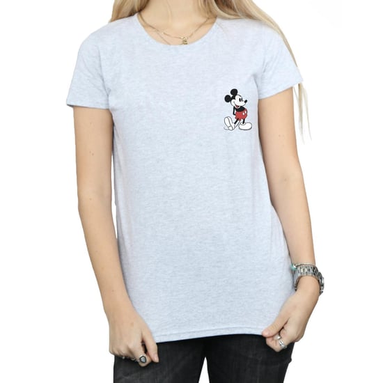 Disney Dames/Dames Mickey Mouse Kickin Retro Borst Katoenen T-Shirt (Sportgrijs) - Image 3