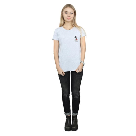 Disney Dames/Dames Mickey Mouse Kickin Retro Borst Katoenen T-Shirt (Sportgrijs) - Image 4