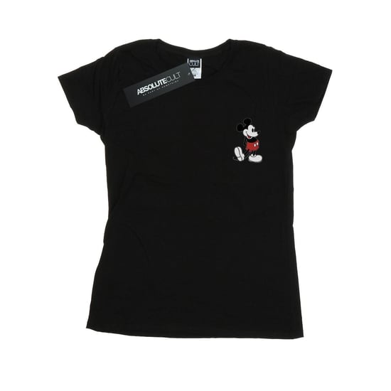 Disney Dames/Dames Mickey Mouse Kickin Retro Borst Katoenen T-Shirt (Zwart) - Image 1