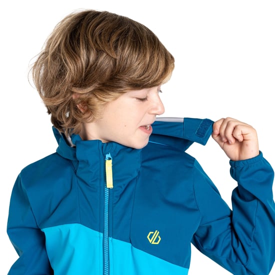 Dare 2B Kinderen/Kinderen Explore Soft Shell Jas (Blauwe Saffier/Voorjaarsvakantie) - Image 3