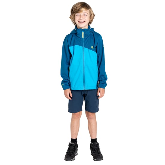 Dare 2B Kinderen/Kinderen Explore Soft Shell Jas (Blauwe Saffier/Voorjaarsvakantie) - Image 4