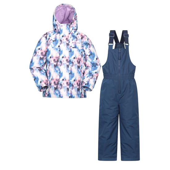 Mountain Warehouse Polar Zone bedrukte jas & salopetteset voor kinderen/Kinderen (Paars) - Image 3