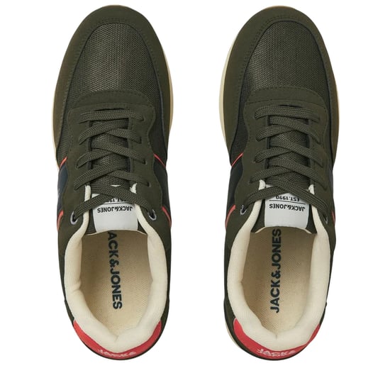 Jack And Jones Heren Spirit Runner Trainers (Olijfnacht) - Image 3