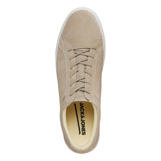 Jack And Jones Heren Galaxy Suede Trainers (Taupe) - Image 5