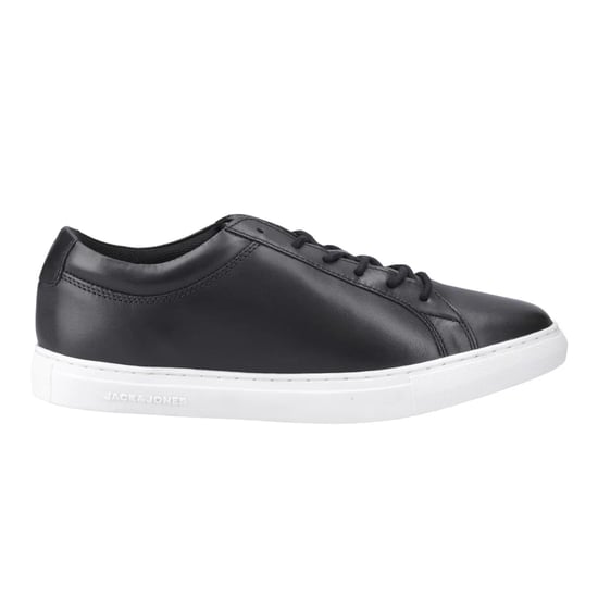 Jack And Jones Heren Galaxy Leren Trainers (Antraciet) - Image 1