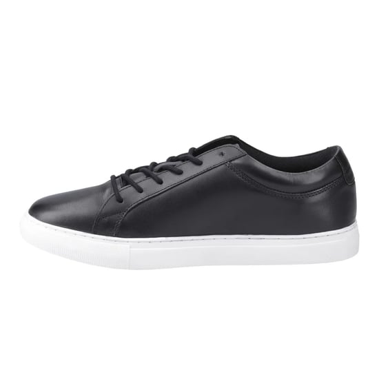Jack And Jones Heren Galaxy Leren Trainers (Antraciet) - Image 3