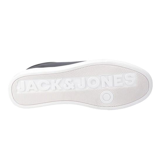Jack And Jones Heren Galaxy Leren Trainers (Antraciet) - Image 5