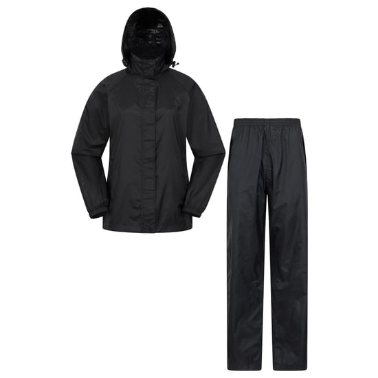 Mountain Warehouse Dames/Dames Pakka Jas en Broek Set (Zwart) - Image 1