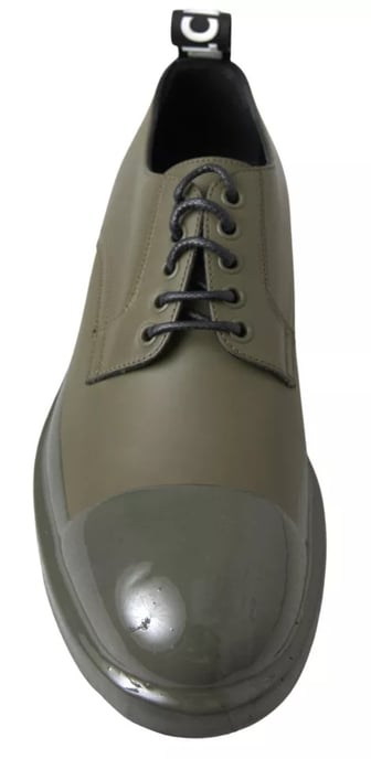 Laceloze Derby Schoenen Militaire Groen - Image 6