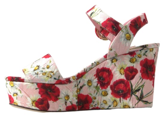 Bloemige Klaprozen En Madeliefjes Plateau Sandalen - Image 2