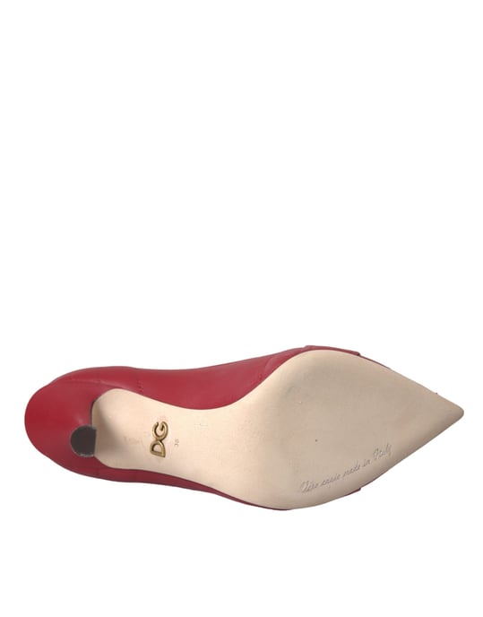 Gequilted Leren Pumps met Puntige Neus - Image 6