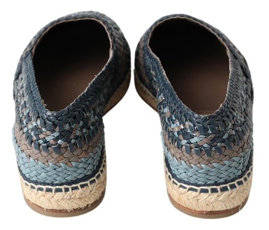 Geweven Leren Espadrilles Slipon - Image 5
