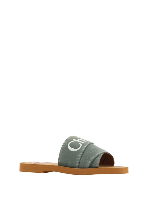Woody Slides Casual Canvas Platte Sandalen - Image 2