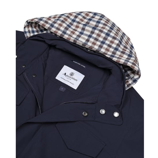 Aquascutum Active Stretch M-65 Marineblauwe Jas - Image 4