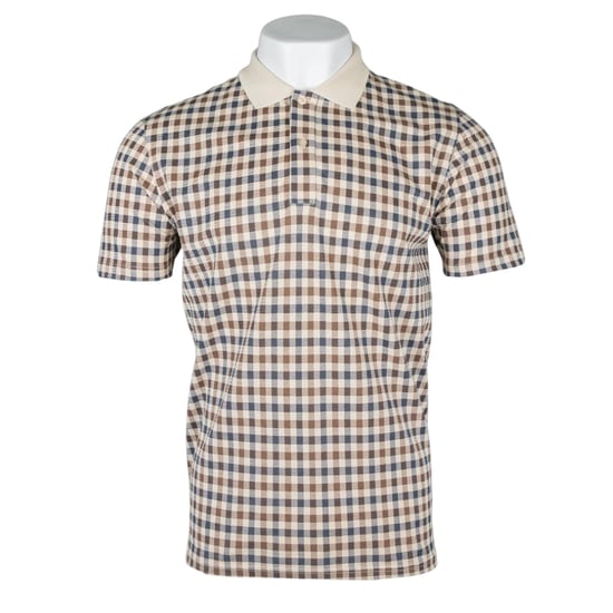 Aquascutum Active Iconic Basic Beige Poloshirt - Image 1