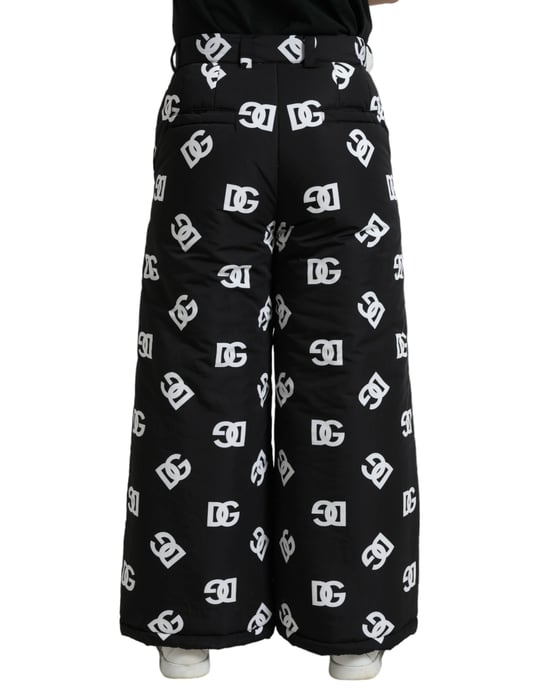 Wijdverongde Gequiltte Broek met Dg Logo Print - Image 3