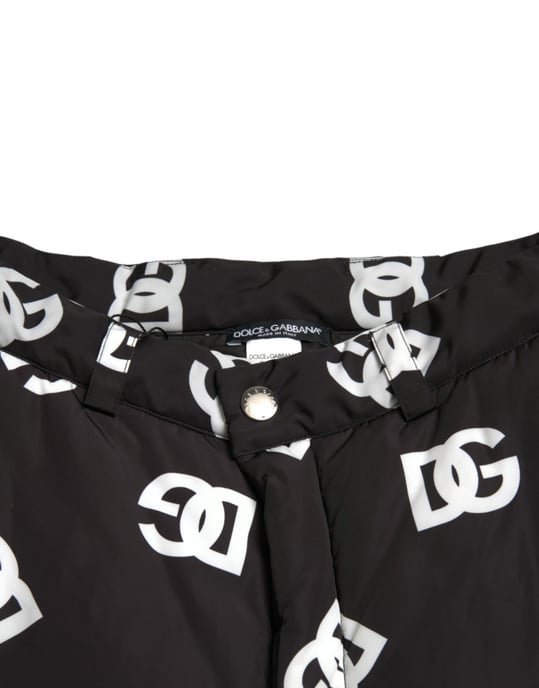Wijdverongde Gequiltte Broek met Dg Logo Print - Image 5